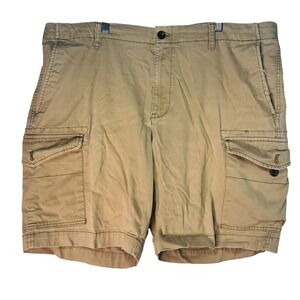 Chaps Stretch Cargo Shorts‎ Men's 40 Khaki Utility Pockets Casual Outdoor